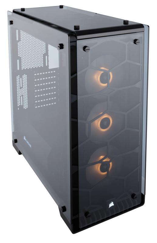 Corsair Crystal 570X Midi-Tower Negro, Transparente gabinete de computadora