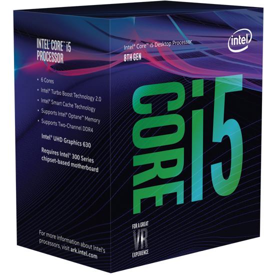 Intel Core ® ™ i5-8400 Processor (9M Cache, up to 4.00 GHz) 2.8GHz 9MB Smart Cache Caja procesado