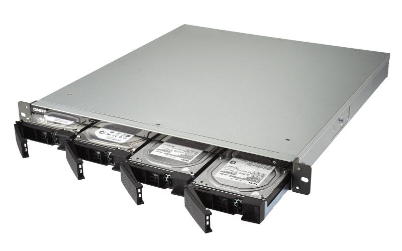 QNAP TS-453BU-RP NAS Bastidor (1U) Ethernet Negro, Gris