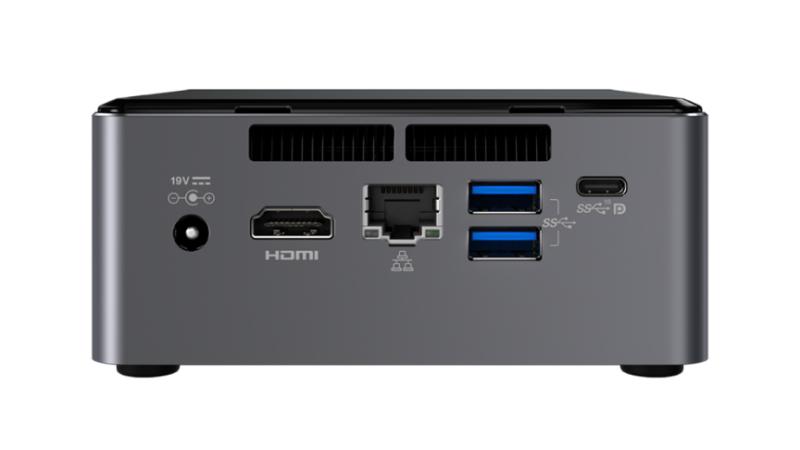 Intel NUC NUC7i3BNHXF 2.4GHz i3-7100U Nettop Negro, Gris Mini PC
