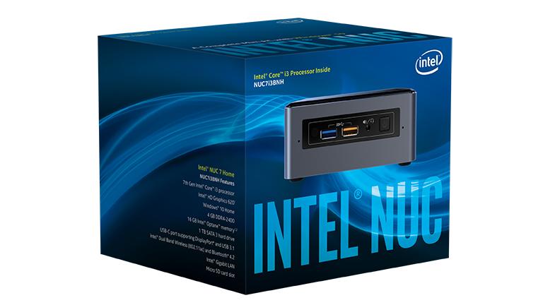 Intel NUC NUC7i3BNHXF 2.4GHz i3-7100U Nettop Negro, Gris Mini PC