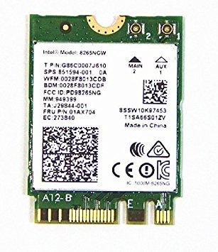 Intel AC 8265 Interno WLAN/Bluetooth 867Mbit/s adaptador y tarjeta de red
