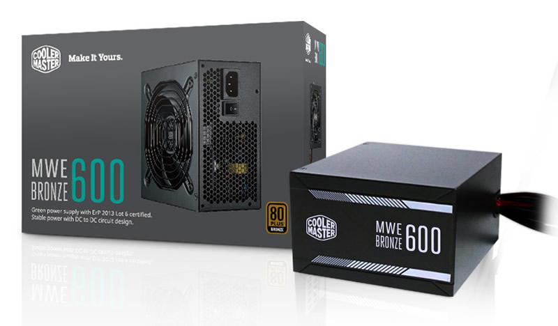Cooler Master MWE Bronze 600 600W ATX Negro unidad de fuente de alimentación