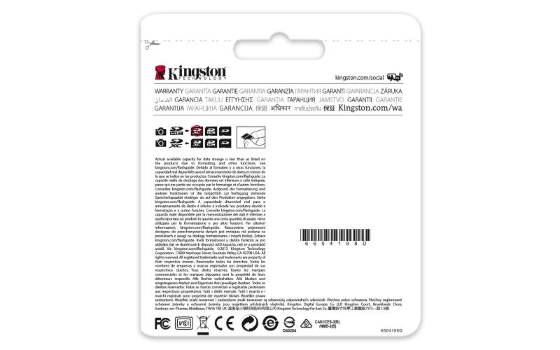 Kingston Technology Class 10 UHS-I SDHC 32GB 32GB SDHC UHS Class 10 memoria flash