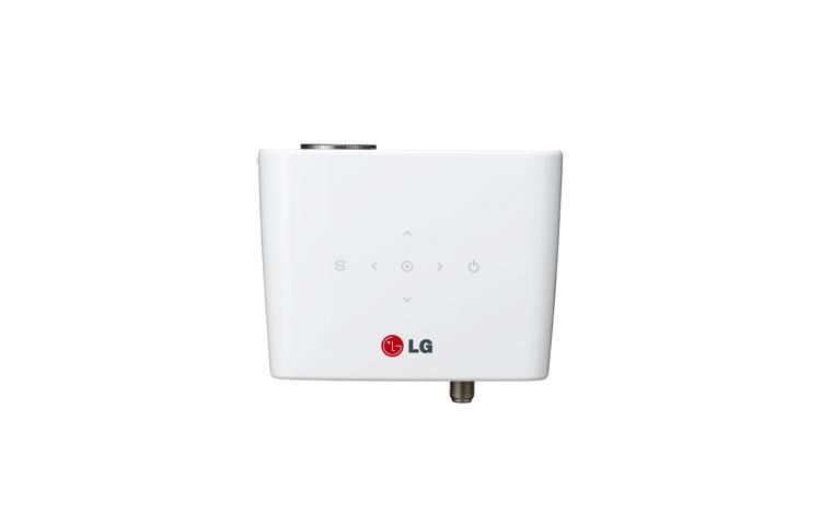 LG PH300 Portable projector 300lúmenes ANSI DLP 720p (1280x720) Café, Color blanco video proyector
