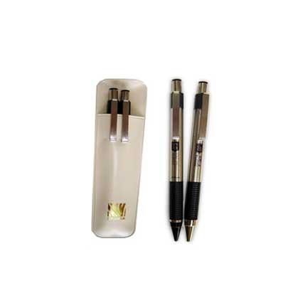 JUEGO BOLIGRAFO LAPICERO ZEBRA 5000 METALLICO NEGRO 5000