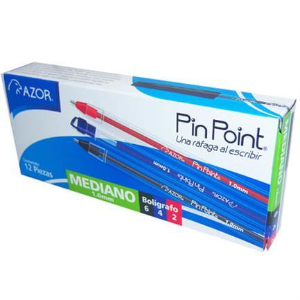 BOLIGRAFO PIN POINT P. MED 1.0MM SURTIDO CAJA C/12 6830CS