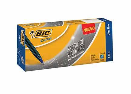 BOLIGRAFO BIC CRISTAL PRECISIÓN Y SUAVIDAD 0.7MM AZUL CNP-12AZ