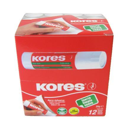 BARRA ADHESIVA KORES 20 GR C/12 1220262