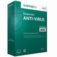 KASPERSKY ANTI-VIRUS 2015 3 USRS 1 A NUEVA (CAJA) SWS-1592