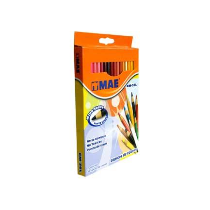 COLORES LARGOS MAE CAJA C/36 PIEZAS 4MM CM-36L