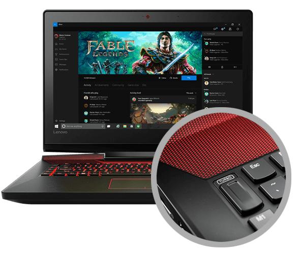 Lenovo IdeaPad Y910-17 2.6GHz I7-6700HQ 17.3" 1920 x 1080Pixeles Negro, Rojo Portátil