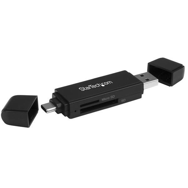 StarTech.com SDMSDRWU3AC USB 3.0 (3.1 Gen 1) Type-A/Type-C Negro lector de tarjeta