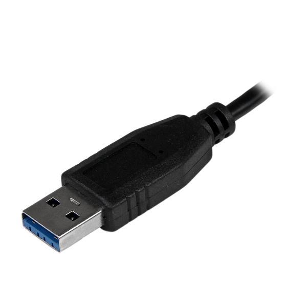 StarTech.com Adaptador Concentrador Hub USB 3.0 Super Speed para Laptop de 4 Puertos Salidas - Negro