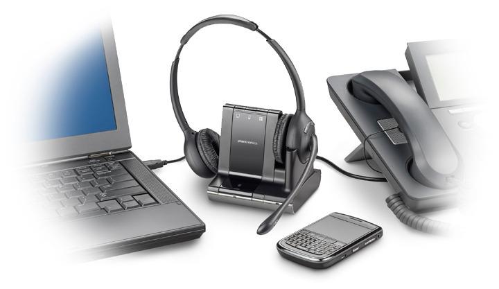 Plantronics Savi W720 Biauricular Diadema Negro auricular con micrófono