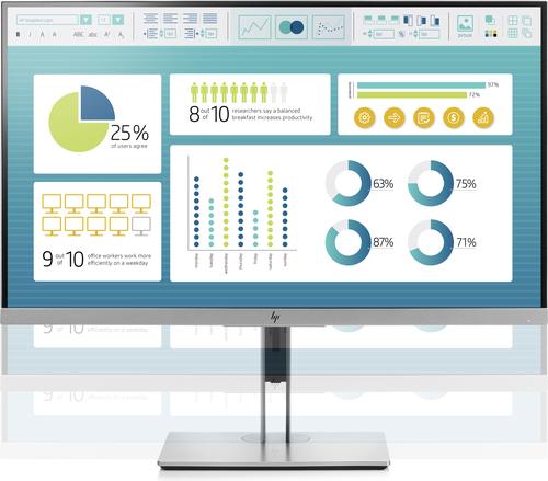 HP EliteDisplay E273 27" Full HD IPS Negro, Plata pantalla para PC