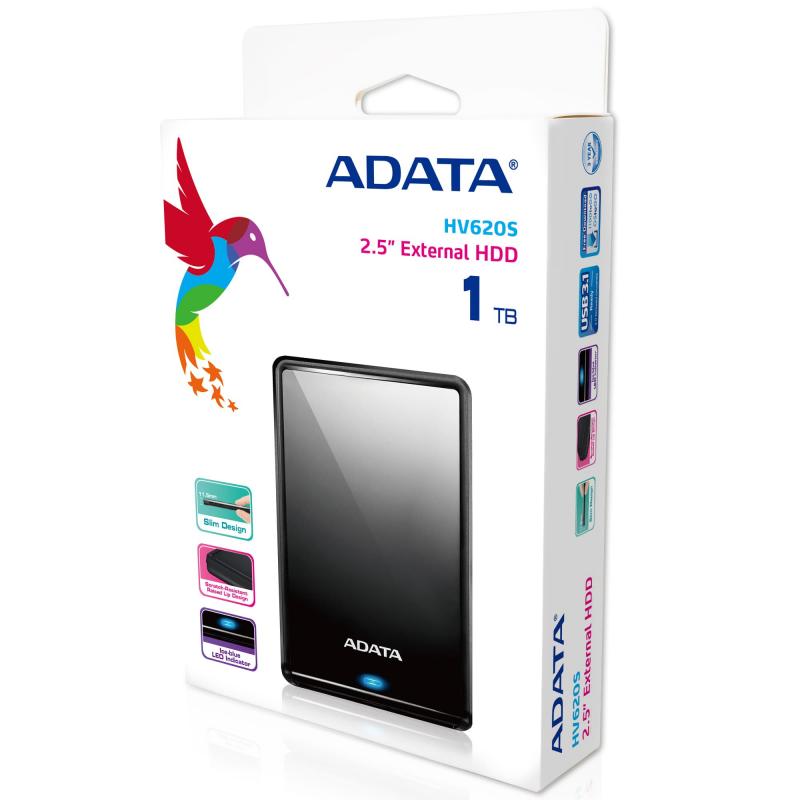 ADATA HV620S 1000GB Negro disco duro externo