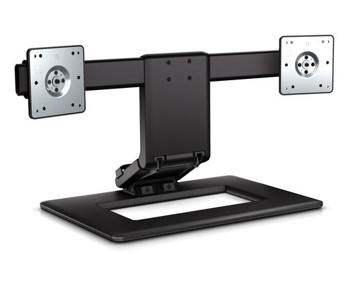 HP Adjustable Dual Display Stand 24" Negro