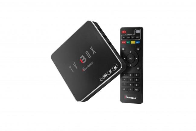 Blackpcs EO104K-BL Ethernet (RJ-45), WLAN Negro decodificador o receptor de TV