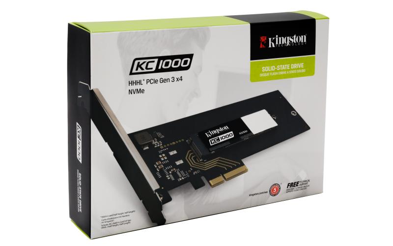 Kingston Technology KC1000 NVMe PCIe SSD 240GB, HHHL 240GB HHHL (CEM2.0) PCI Express 3.0