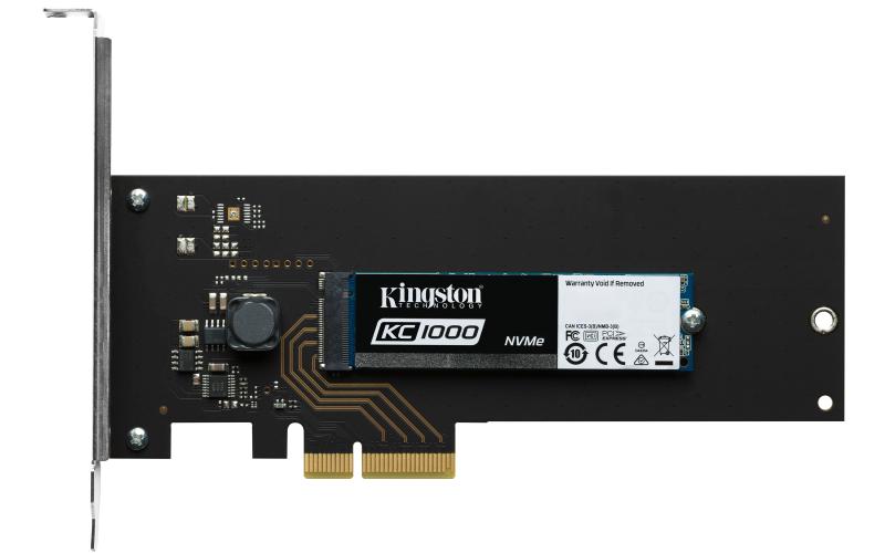 Kingston Technology KC1000 NVMe PCIe SSD 480GB, HHHL 480GB HHHL (CEM2.0) PCI Express 3.0