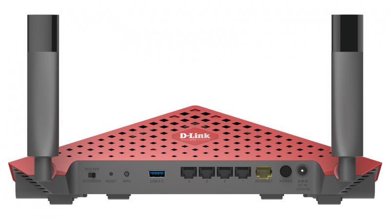 D-Link AC3150 Dual-band (2.4 GHz / 5 GHz) Gigabit Ethernet Gris, Rojo enrutador inalámbrico