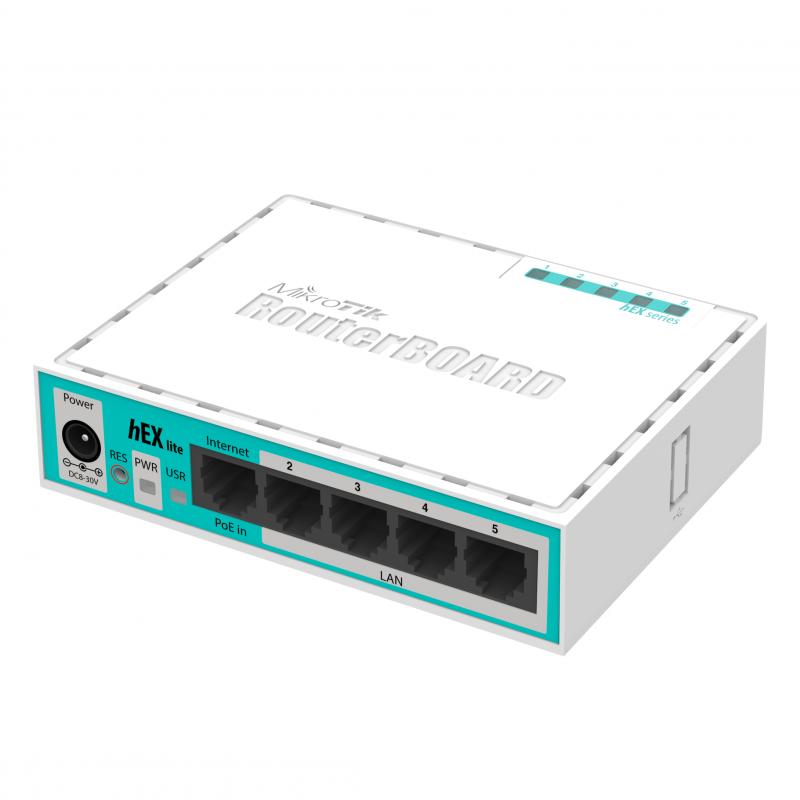Mikrotik hEX lite Ethernet Blanco enrutador