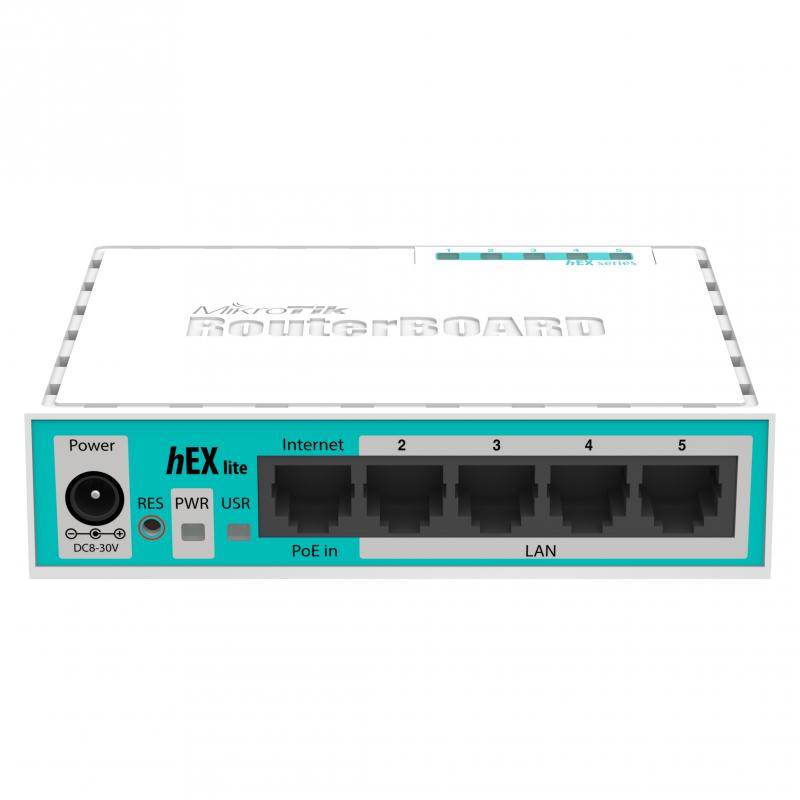 Mikrotik hEX lite Ethernet Blanco enrutador