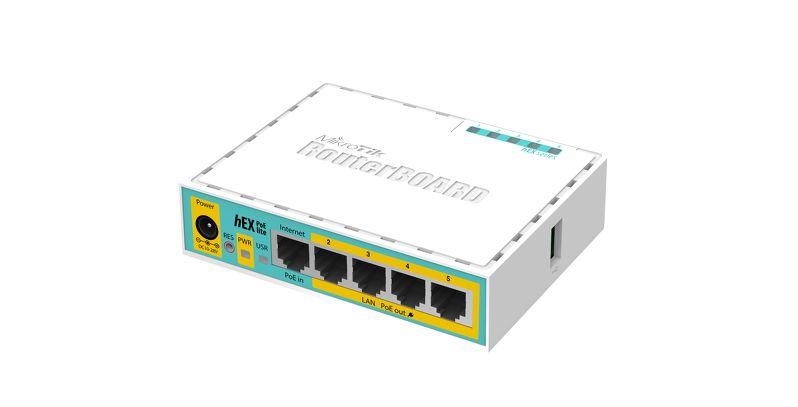 Mikrotik hEX PoE lite Ethernet Blanco enrutador