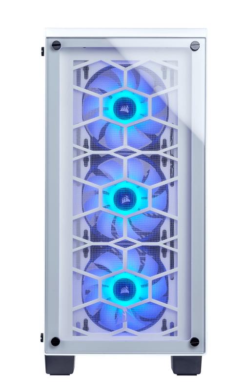 Corsair Crystal 460X RGB Midi-Tower Blanco gabinete de computadora