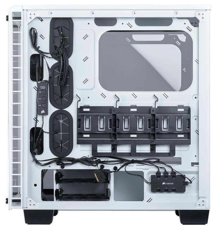 Corsair Crystal 460X RGB Midi-Tower Blanco gabinete de computadora