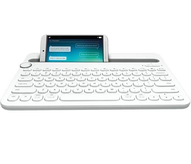 Logitech K480 Bluetooth Blanco teclado para móvil