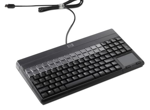 HP FK221AA USB QWERTY Negro teclado