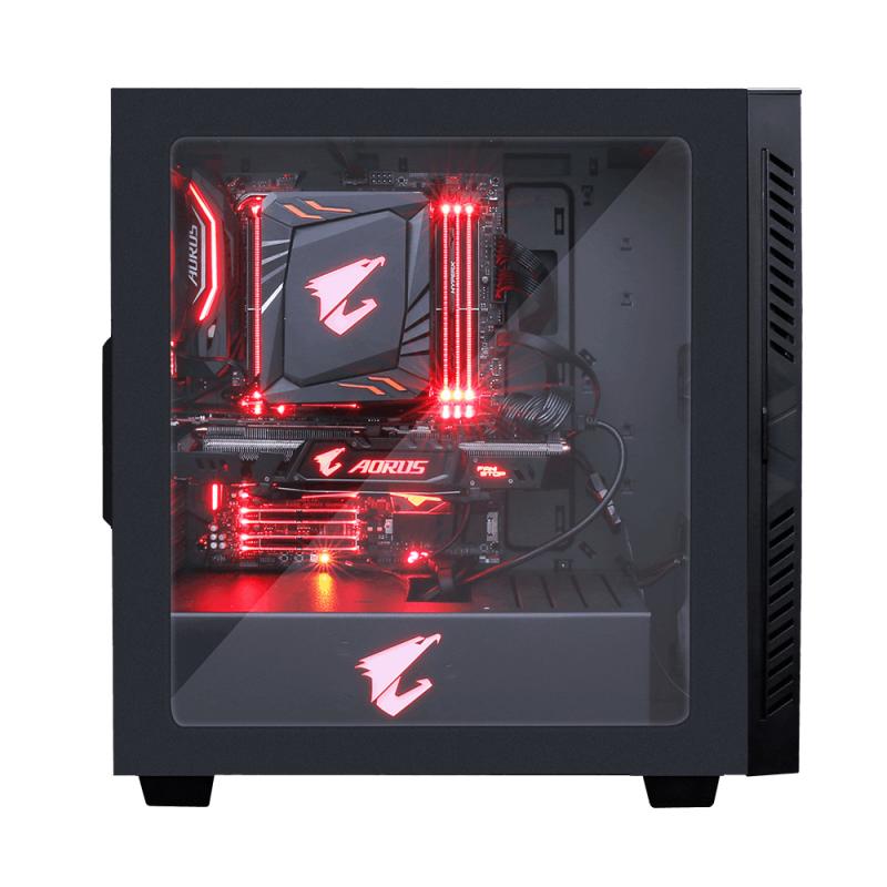 Gigabyte Aorus AC300W ATX Midi-Tower Negro gabinete de computadora