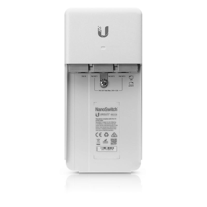 Ubiquiti Networks NanoSwitch Gigabit Ethernet (10/100/1000) Energía sobre Ethernet (PoE) Blanco