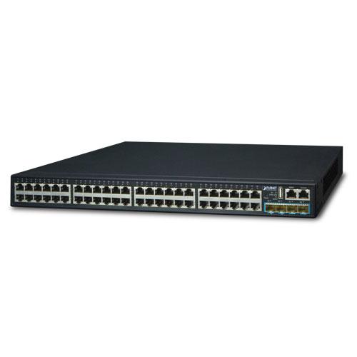 Planet SGS-6341-48T4X Gestionado L3 Gigabit Ethernet (10/100/1000) 1U Negro dispositivo de redes