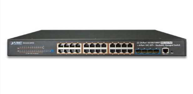 Planet SGS-6341-24P4X Managed network switch L3 Gigabit Ethernet (10/100/1000) Energía sobre Ethern