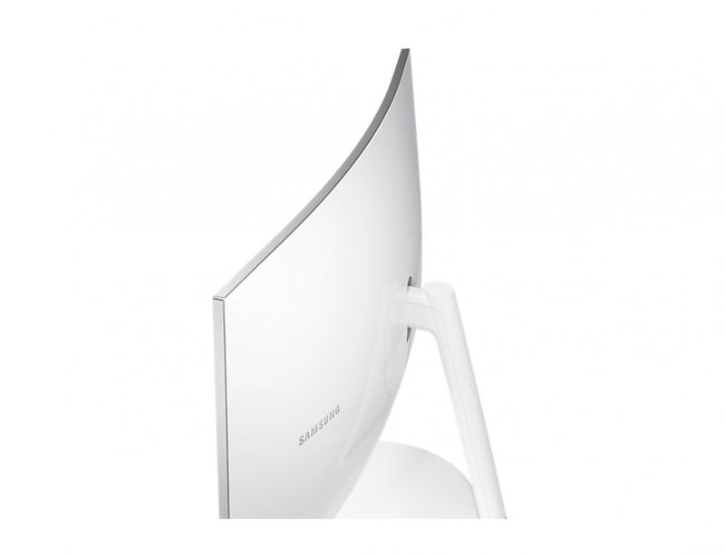 Samsung C27H711 27" Wide Quad HD QLED Matt Curved screen Blanco pantalla para PC