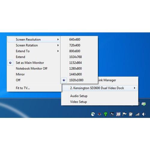Kensington SD3600 USB 3.0 (3.1 Gen 1) Type-B Negro