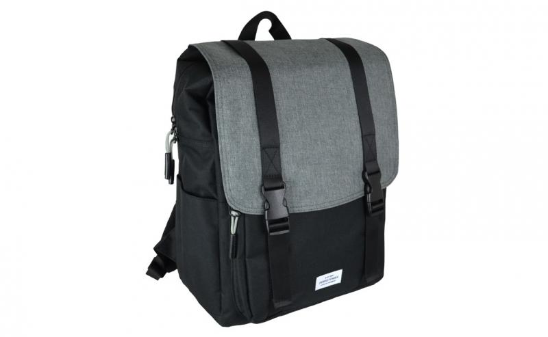 Perfect Choice PC-082859 Poliéster Negro, Gris mochila
