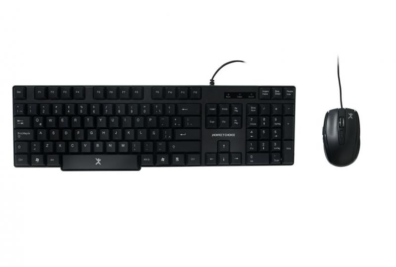 Perfect Choice PC-200987 USB QWERTY Inglés Negro teclado
