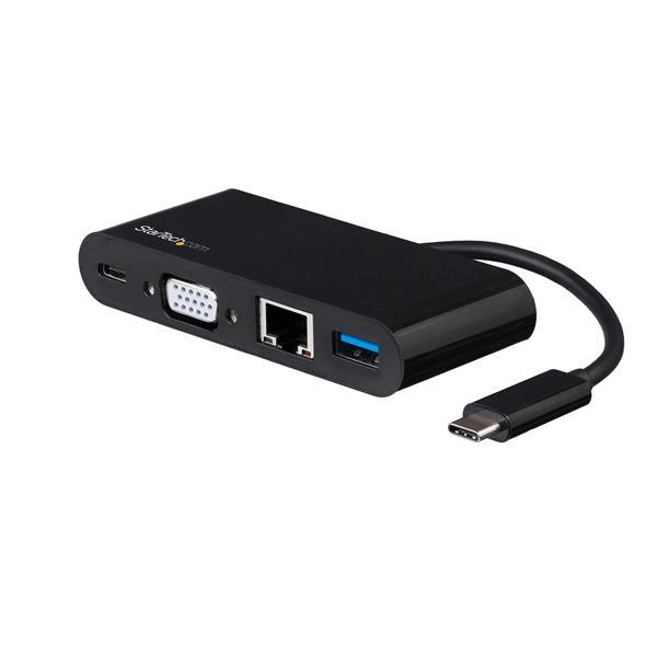 StarTech.com Replicador de Puertos USB-C para Laptops - Docking Station USB Tipo C VGA GbE con Puert