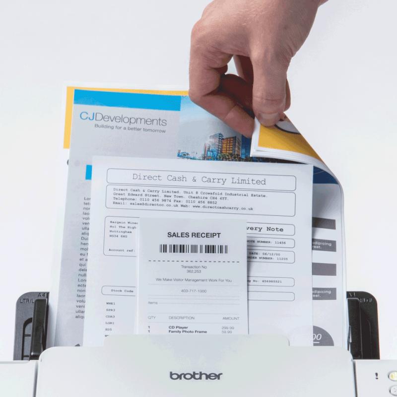 Brother ADS-2200 escáner 600 x 600 DPI Escáner con alimentador automático de documentos (ADF) Neg