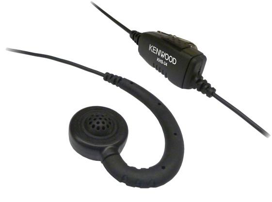 Kenwood Electronics KHS-34 auricular con micrófono Monoaural Gancho de oreja Negro