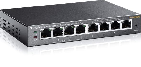 TP-LINK TL-SG108PE dispositivo de redes No administrado Gigabit Ethernet (10/100/1000) Energía sobr