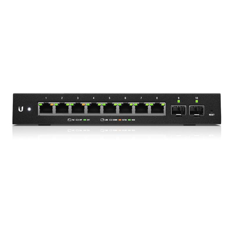 Ubiquiti Networks EdgeSwitch 10XP Gestionado L2 Gigabit Ethernet (10/100/1000) Negro Energía sobre 