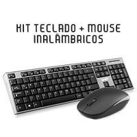 TECLADO MOUSE COMBO INALAMBRICO GT2000GN GHIA COLOR GRIS NEGRO GT2000GN