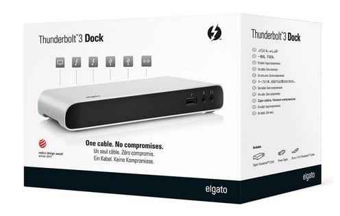Elgato Thunderbolt 3 Dock Negro, Blanco