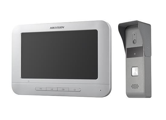 Hikvision Digital Technology DS-KIS203 sistema de intercomunicación de video 17.8 cm (7") Gris, Bla