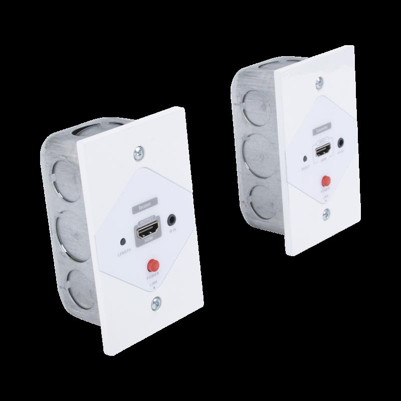 Placa de pared de extensión HDMI sobre Cat6 a 40 metros, con control IR, compatible con HDCP. TT372